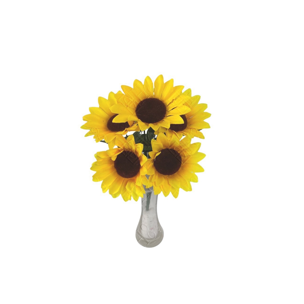 MINI BUQU&Ecirc; DE GIRASSOL X 6 (M) 32CM