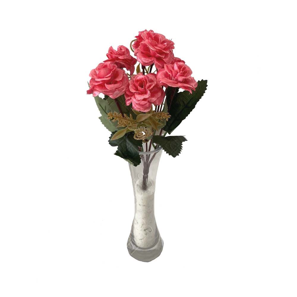MINI BUQU&Ecirc; DE ROSA X 5 (M) 27CM (BOX COLORIDO)