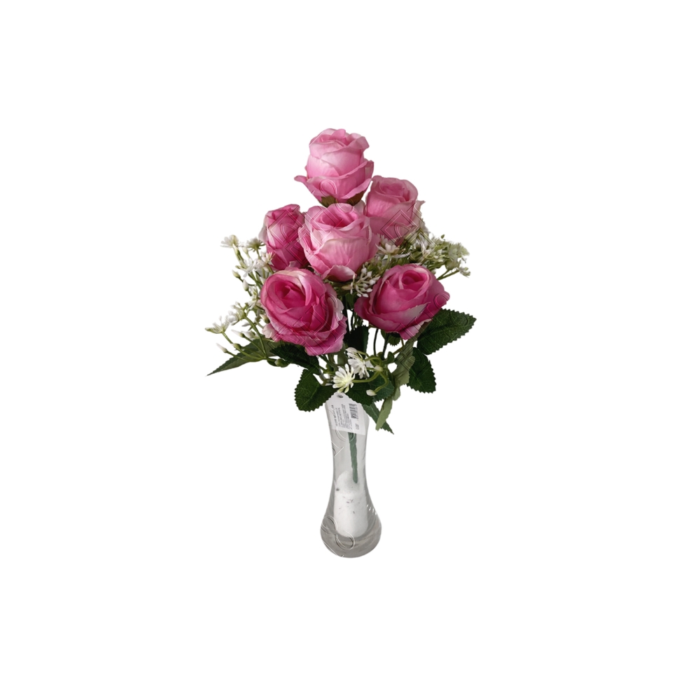 MINI BUQUE DE ROSA X 6 (M) 29CM