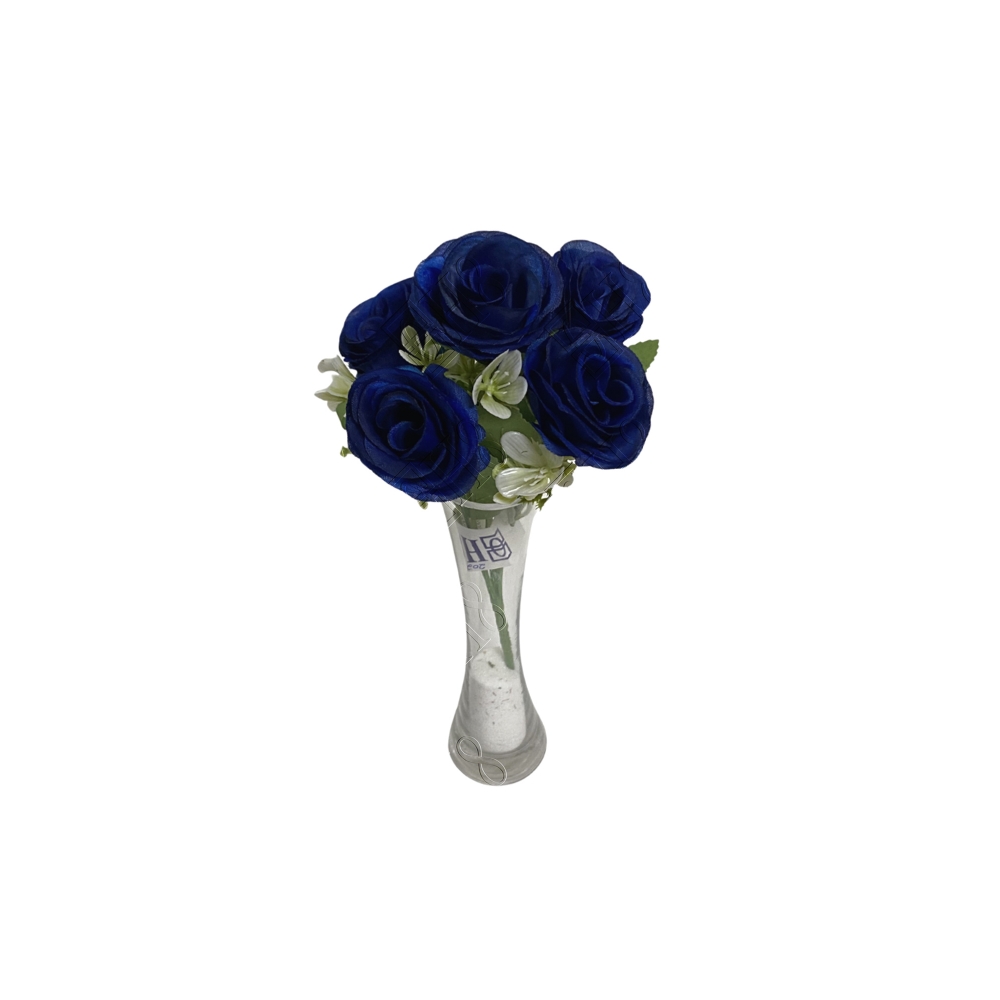 MINI BUQU&Ecirc; DE ROSAS X 5 (M) 28CM