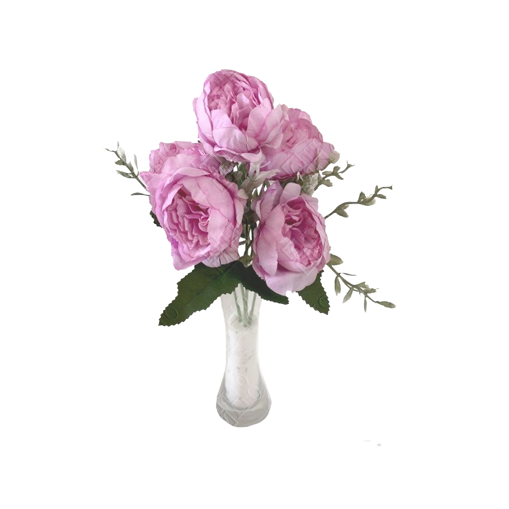 MINI BUQU&Ecirc; DE PEONIA X 5 (M) 30CM
