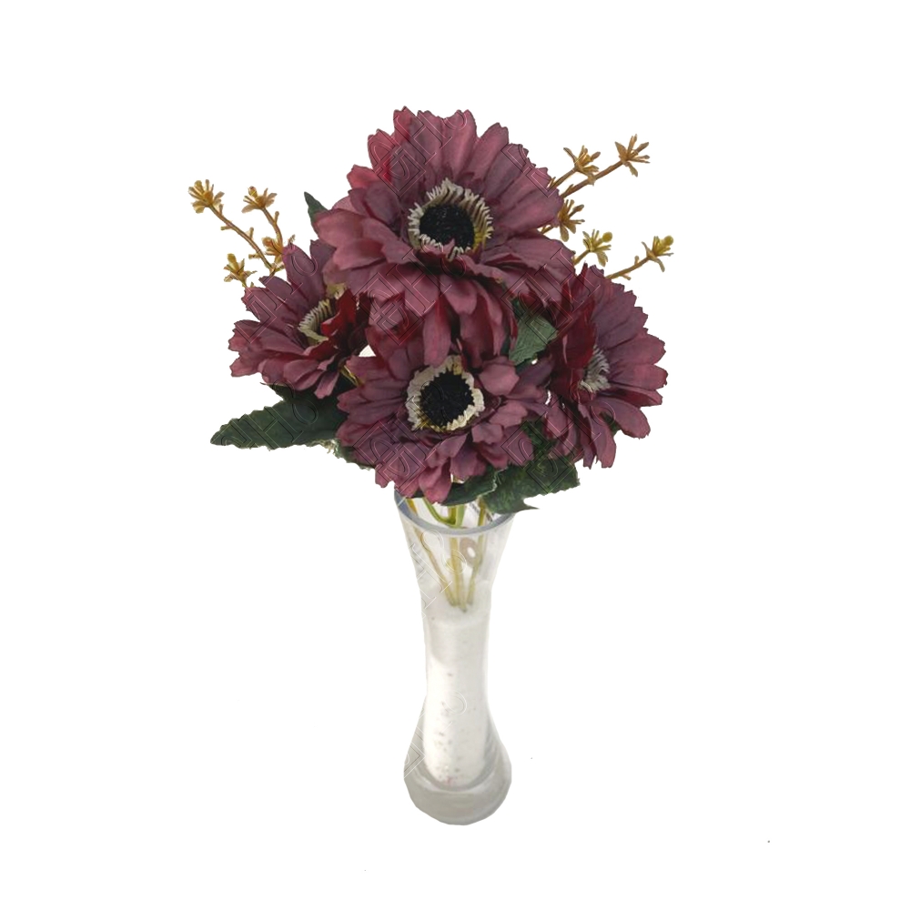 MINI BUQU&Ecirc; DE GERBERA X 5 (M) 30CM