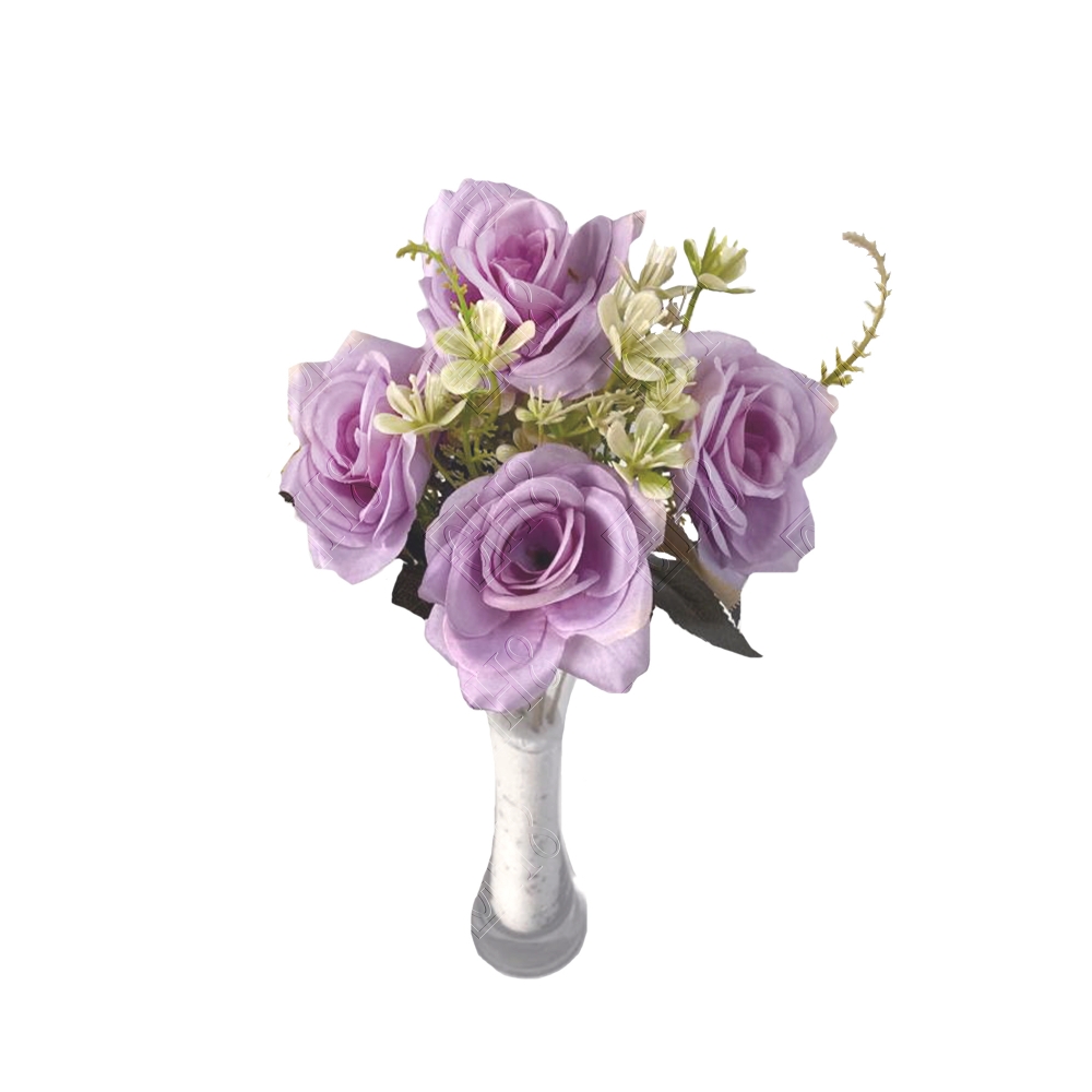 MINI BUQU&Ecirc; DE ROSAS COLOMBIANAS X 5 (M) 30CM