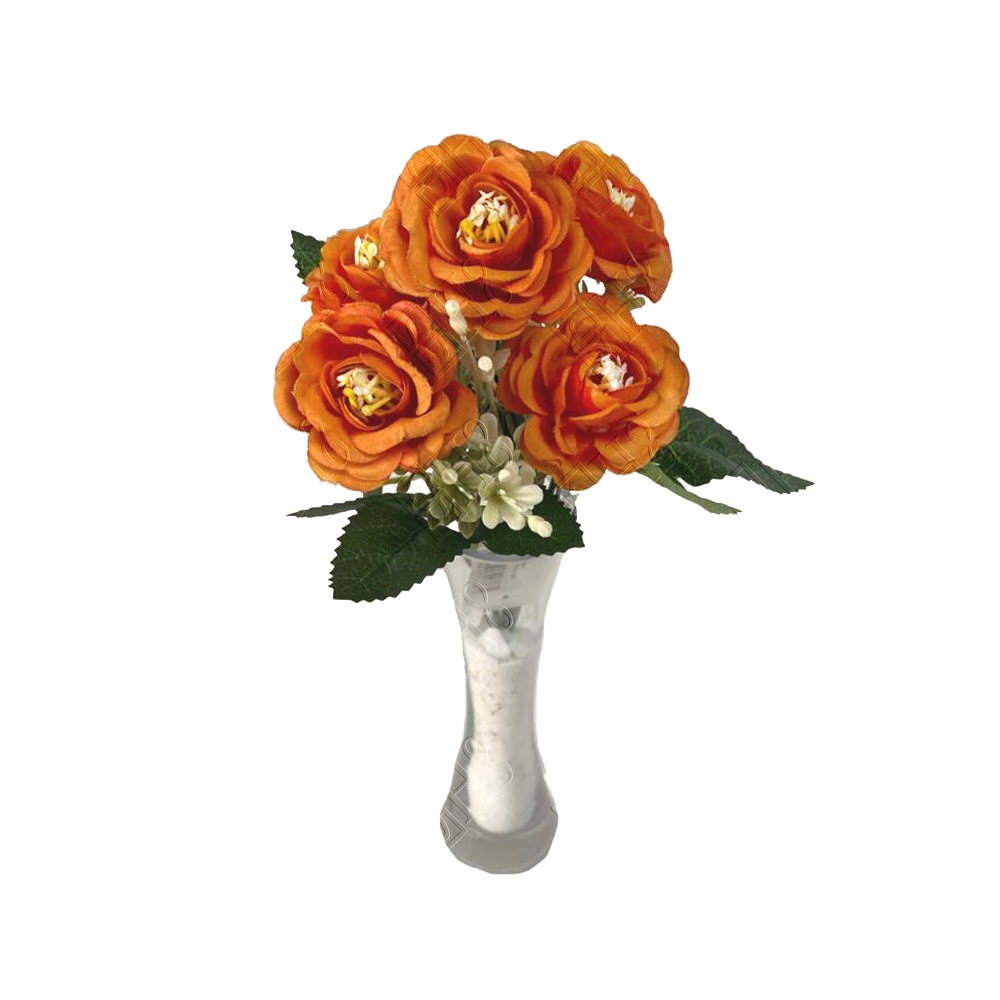 MINI BUQU&Ecirc; DE CAMELIA X 5 (M) 30CM