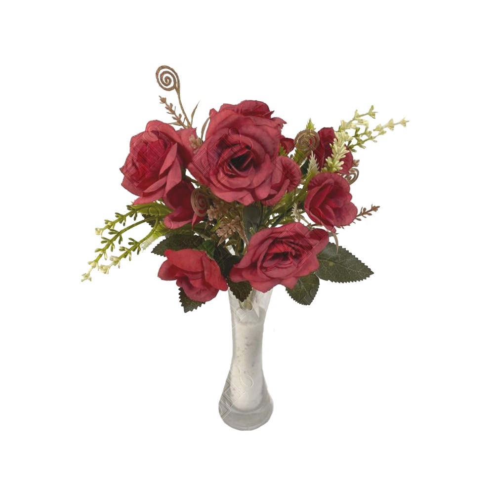 MINI BUQU&Ecirc; DE ROSAS DIAMANTES X 7 (M) 29CM