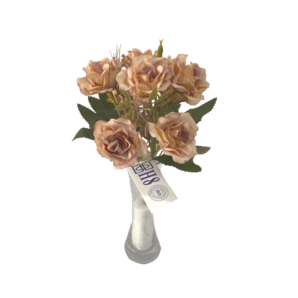 MINI BUQU&Ecirc; DE ROSA X 5 (M) 33CM (CAIXA COLORIDA)