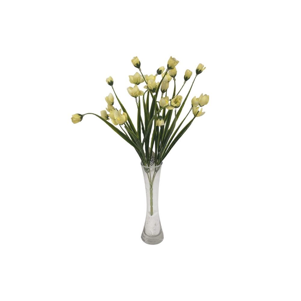 MINI BUQUE CAPIM COM FLOR X 5 (10 FLORES) (M) 38CM