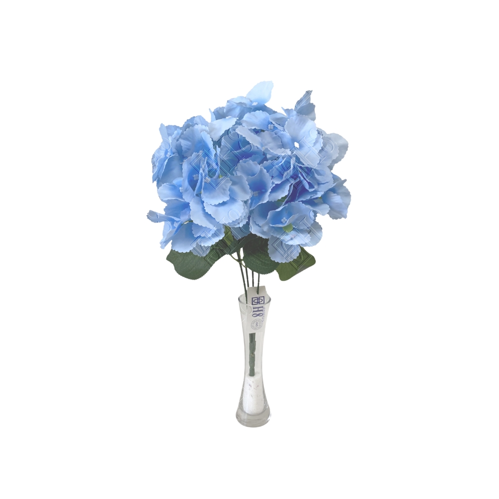 BUQUE DE HORTENSIA BLUE X 4 (M) 47CM