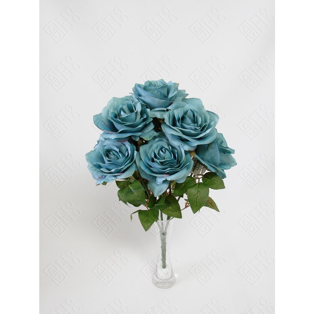 BUQUE DE ROSA ENVELHECIDA X 10 (M) 47CM BOX POR COR