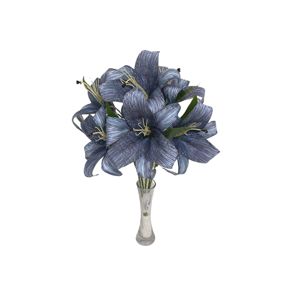 BUQUE DE LIRIO GRANDE TOQUE NATURAL (M) BOX POR COR 53CM