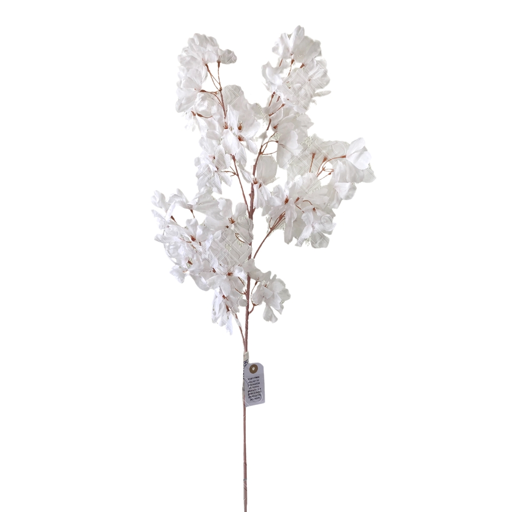 GALHO DE FOLHAGEM OUTONAL BRANCO (M) 90CM