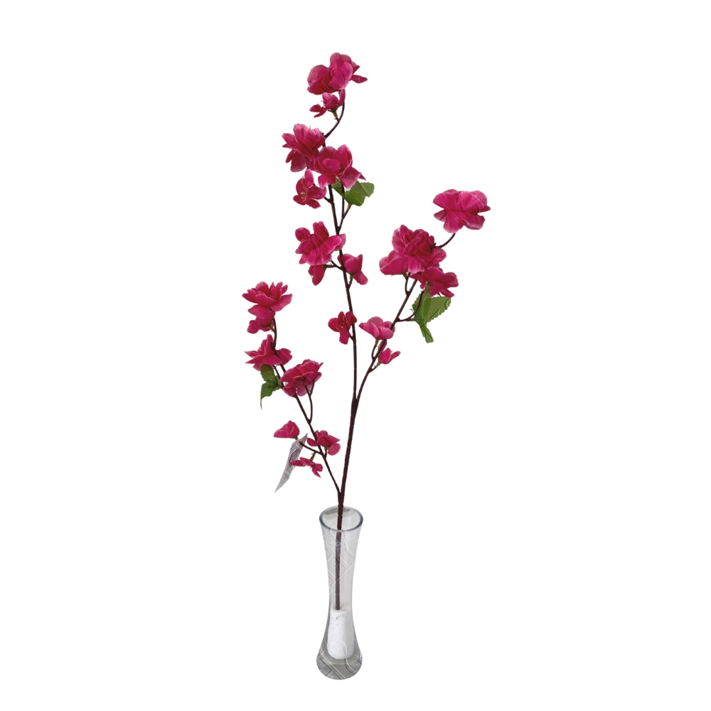 MINI GALHO DE PESSEGUEIRO ROSA ESCURO X 3 (M) 63CM