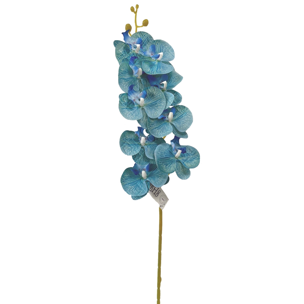 ORQU&Iacute;DEA TOQUE REAL AZUL COM VEIOS X9 (M) 89CM