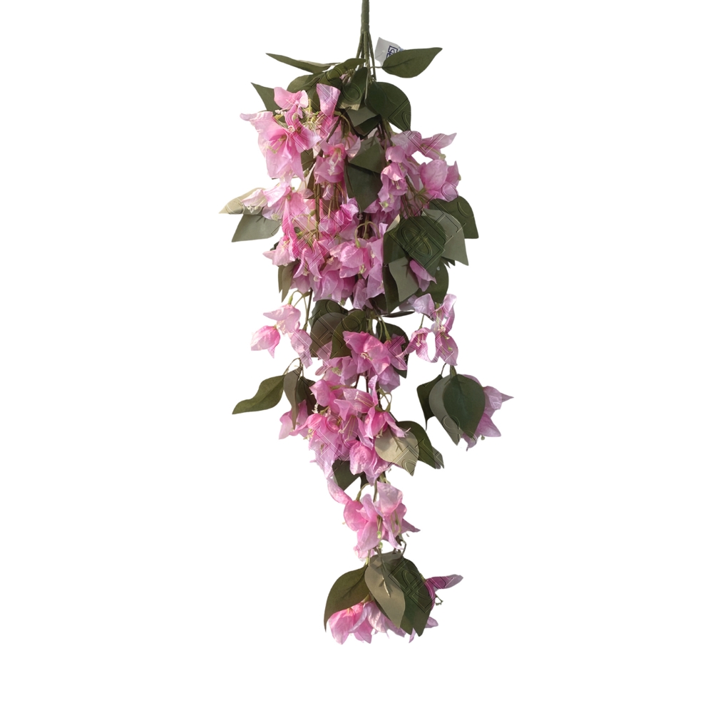 PENDENTE DE PRIMAVERA ROSA CLARO X 8 (M) 77CM