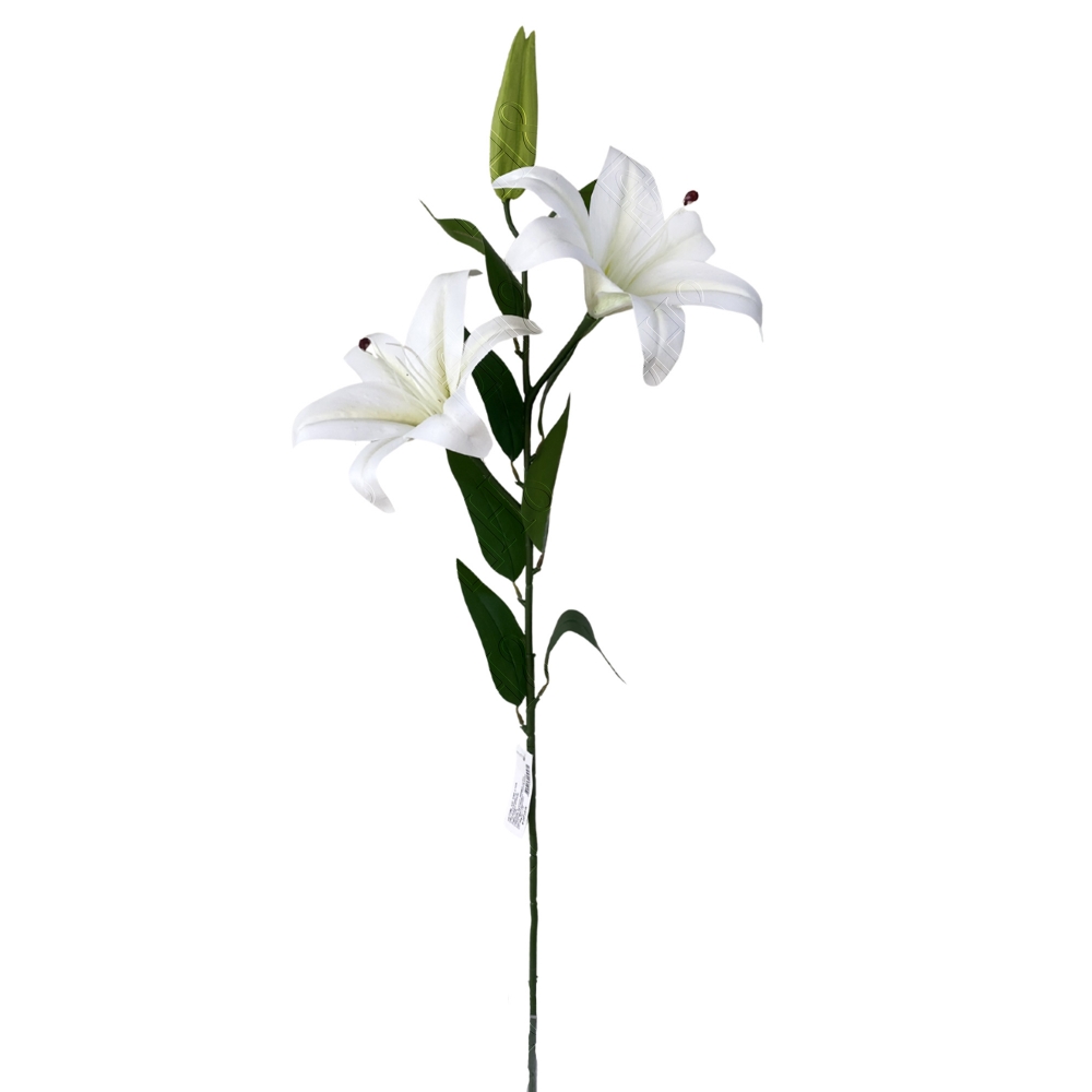 GALHO DE LIRIO 3D BRANCO X 2 (D) 96CM