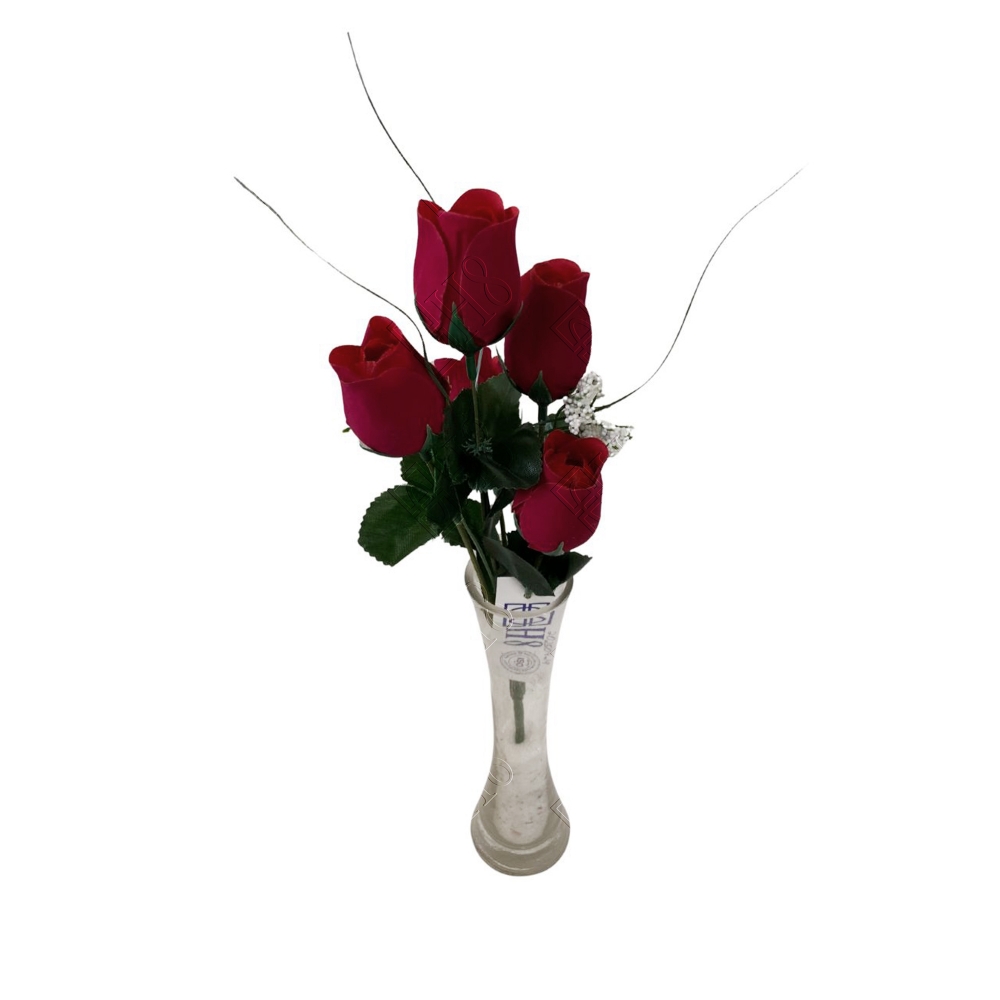 BUQUE DE BOTAO X 5 (M) 33CM