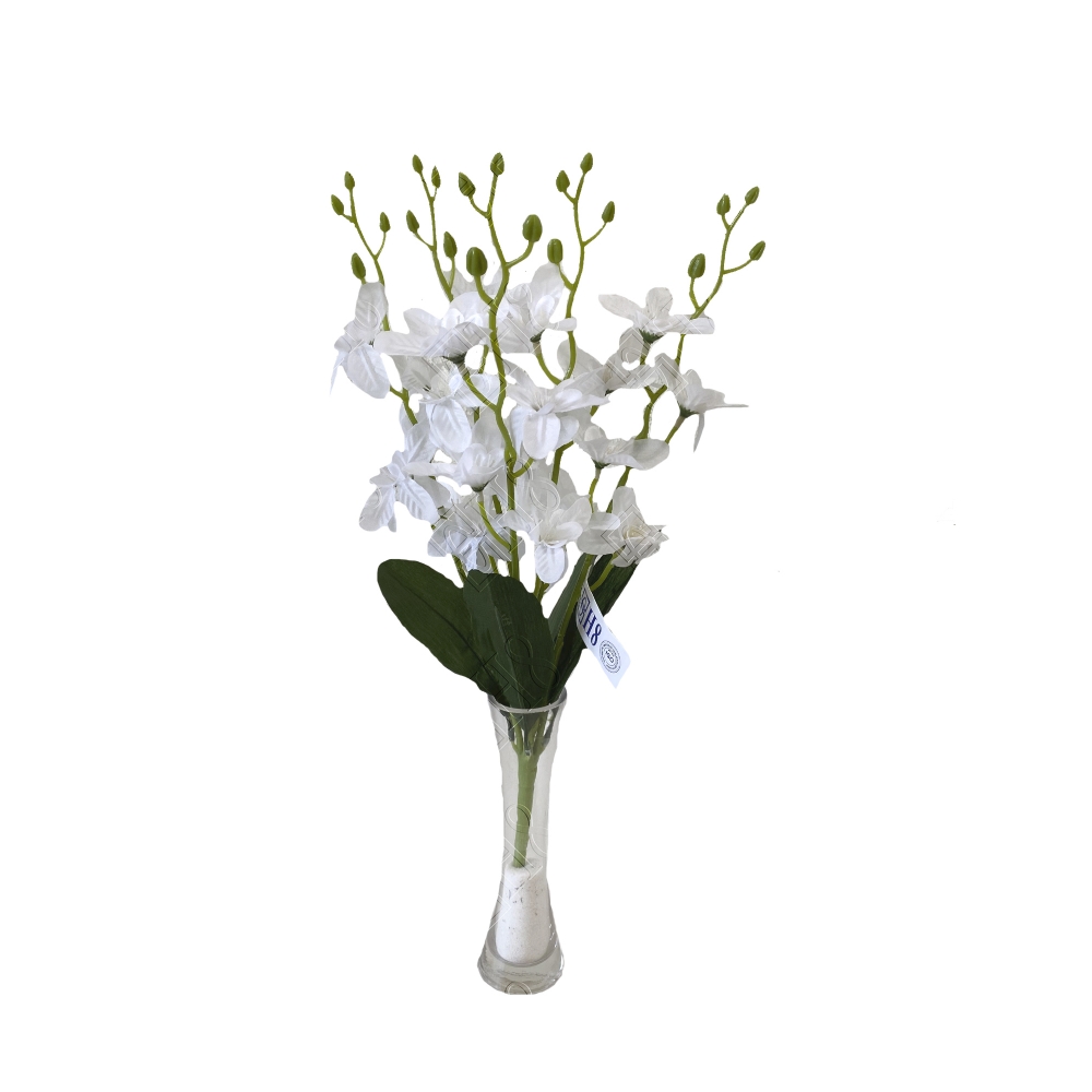 BUQUE DE GLICINIA BRANCO X 5 (M) 45CM