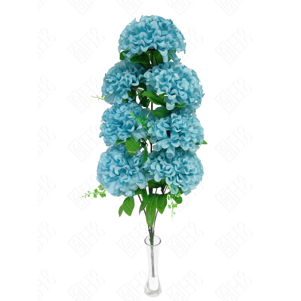 CRISANTEMO BLUE X 7 (M) 80CM