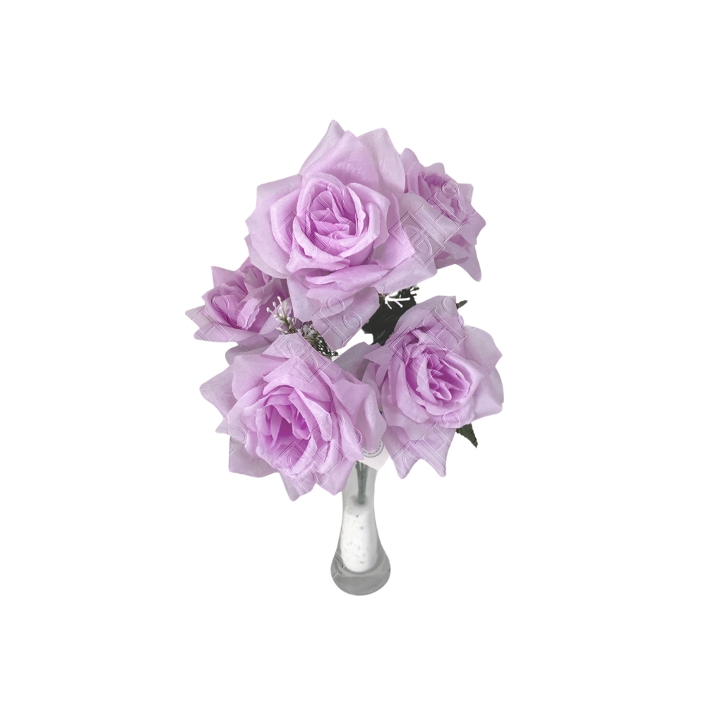 BUQU&Ecirc; DE ROSAS DIAMANTES X 5 (M) 39CM