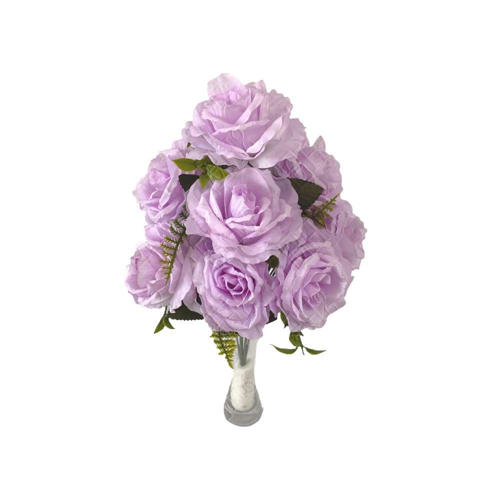 BUQUE DE ROSAS COM BORDA ARREDONDADA X 9 (M) 45CM