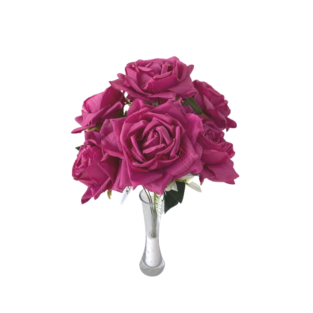 BUQU&Ecirc; DE ROSAS DIAMANTES X 7 (M) 44CM (BOX POR COR)