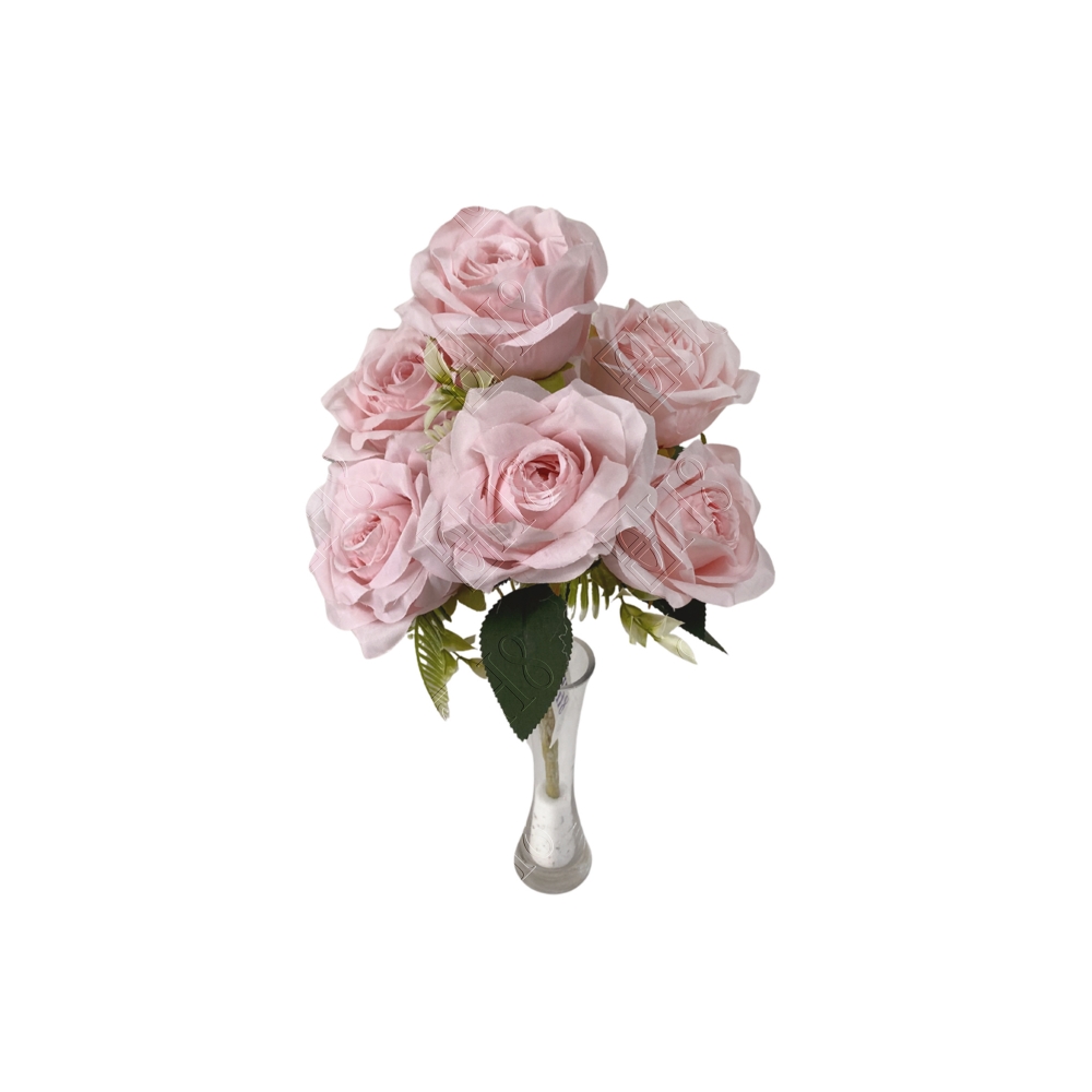 BUQU&Ecirc; DE ROSAS DIAMANTES GRANDES X 7 (M) 44CM BOX POR COR