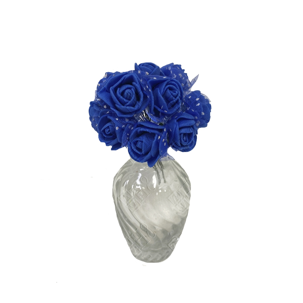 MINI ROSA EVA COM TULE AZUL ESCURO (M)