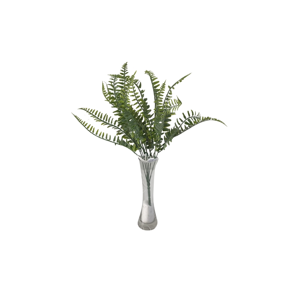 BUQUE PLASTICO DE SAMAMBAIA NEVADO X 6 (M) 36CM