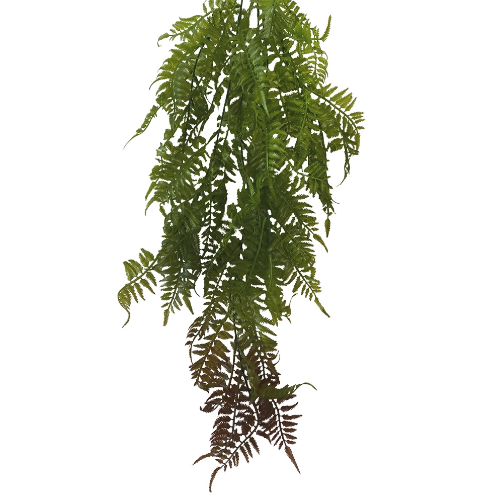 PENDENTE DE SAMAMBAIA CRESPA VERDE X 5 (M) 80CM