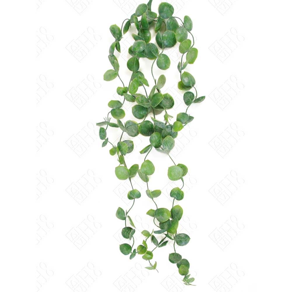 PENDENTE PLASTICO DE FOLHAGEM SUCULENTA NEVADO X 5 (M) 80CM