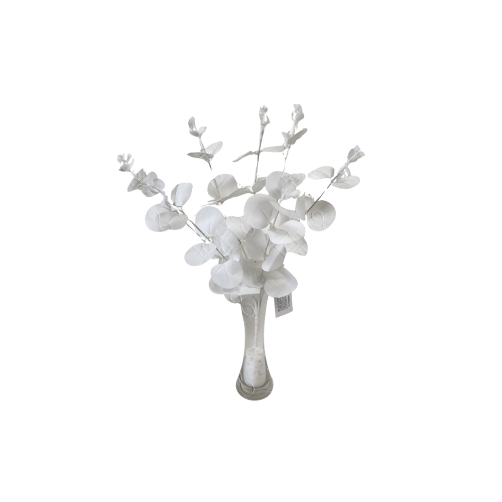 MINI EUCALIPTO BRANCO X 7 (M) 32CM