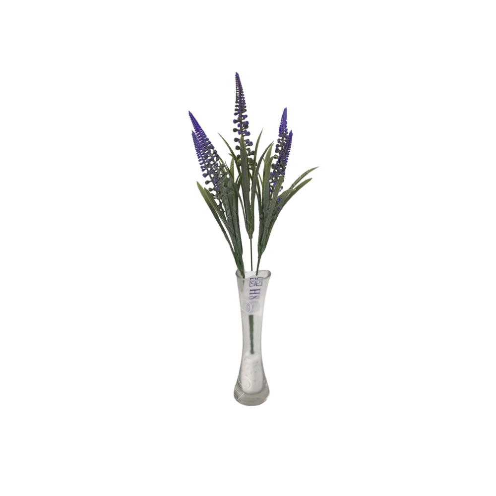 BUQU&Ecirc; DE LAVANDA NEVADA X 5 (M) 41CM (BOX COLORIDO)