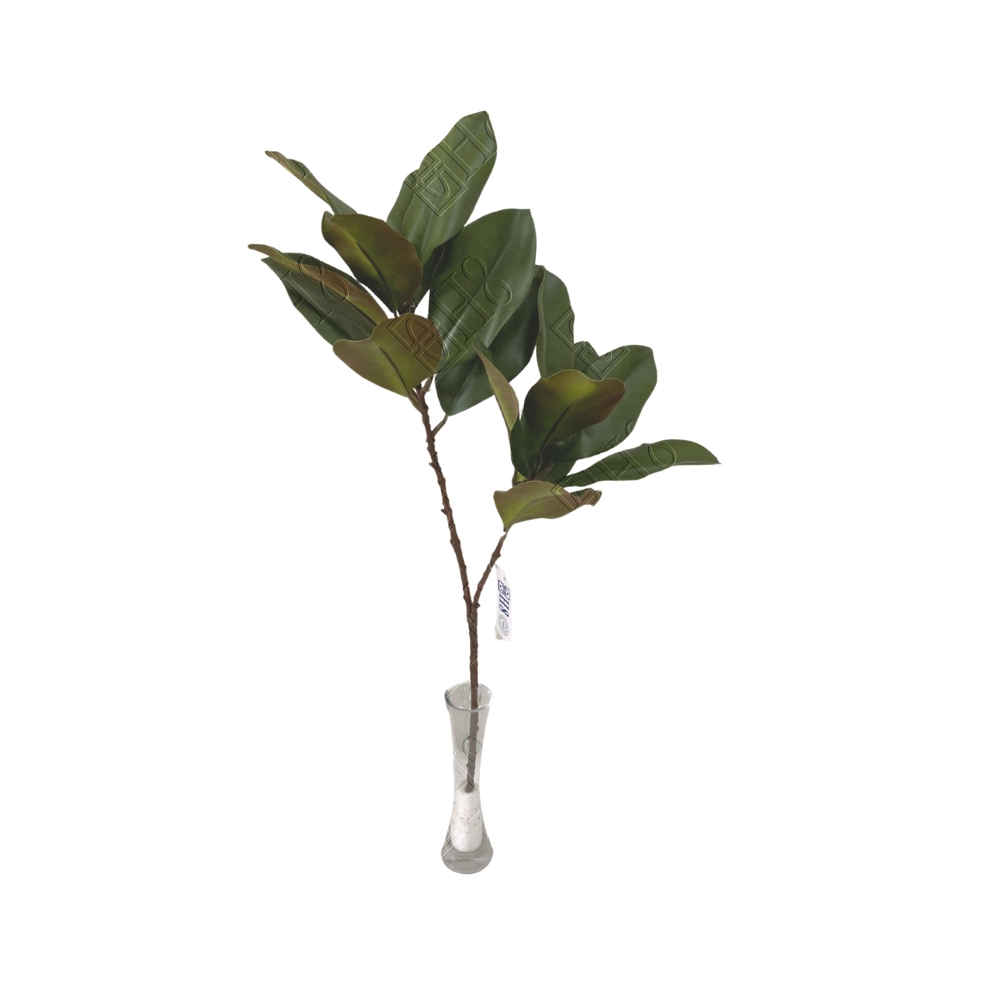 GALHO MEDIO DE FICUS ELASTICA BURGUNDY TOQUE NATURAL X 2 (M) 74CM (BOX POR COR)